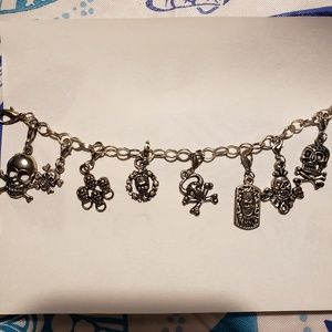 Skull Charm Bracelet